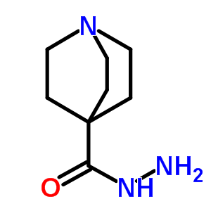 1-Aza-bicyclo[2.2.2]octane-4-carboxylic acid hydrazide Structure,18339-47-4Structure