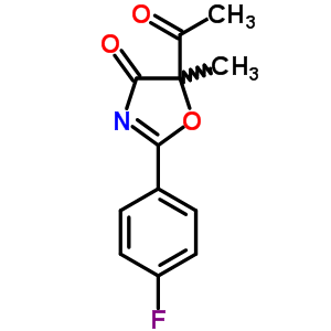 4(5H)-oxazolone,5-acetyl-2-(4-fluorophenyl)-5-methyl- Structure,18354-42-2Structure