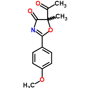 5-Acetyl-2-(4-methoxyphenyl)-5-methyl-1,3-oxazol-4-one Structure,18354-43-3Structure