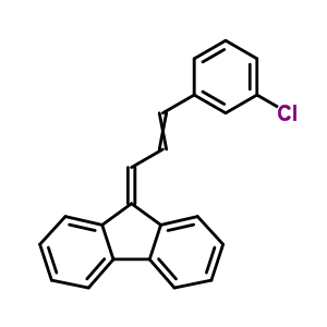 9H-fluorene,9-[3-(3-chlorophenyl)-2-propen-1-ylidene]- Structure,1836-90-4Structure