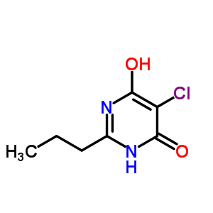 5-Chloro-6-hydroxy-2-propyl-3h-pyrimidin-4-one Structure,1850-96-0Structure