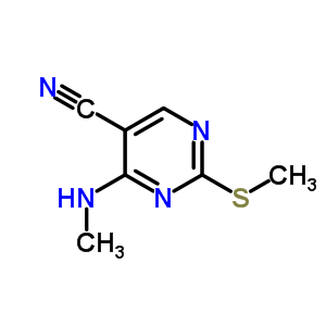 4-(Methylamino)-2-(methylthio)-5-pyrimidinecarbonitrile Structure,185040-27-1Structure