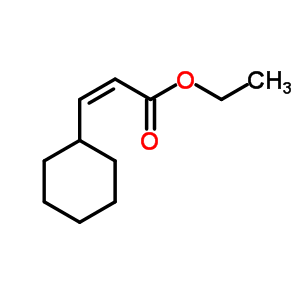 (Z)-3-環(huán)己基-2-丙酸乙酯結(jié)構(gòu)式_18521-02-3結(jié)構(gòu)式