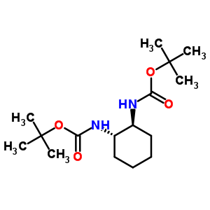 Bis(2-methyl-2-propanyl) (1s,2s)-1,2-cyclohexanediylbiscarbamate Structure,185854-61-9Structure