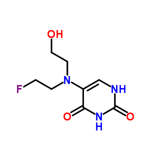 5-(2-氟乙基-(2-羥基乙基)氨基)-1H-嘧啶-2,4-二酮結(jié)構(gòu)式_18592-39-7結(jié)構(gòu)式