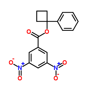 (1-Phenylcyclobutyl) 3,5-dinitrobenzoate Structure,18592-80-8Structure