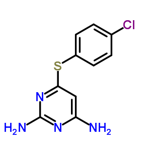 2,4-Pyrimidinediamine,6-[(4-chlorophenyl)thio]- Structure,18620-80-9Structure