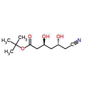 (3S,5r)-6-cyano-3,5-dihydroxy-hexanoic acid tert-butyl ester Structure,186508-94-1Structure