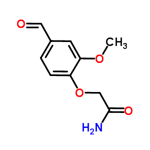 2-(4-Formyl-2-methoxyphenoxy)acetamide Structure,186685-89-2Structure