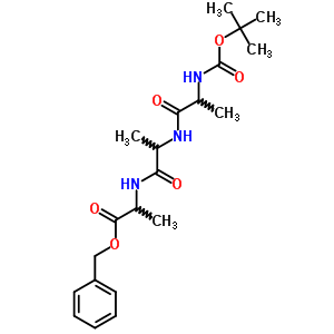 Benzyl 2-[2-[2-(tert-butoxycarbonylamino)propanoylamino]propanoylamino]propanoate Structure,18671-06-2Structure