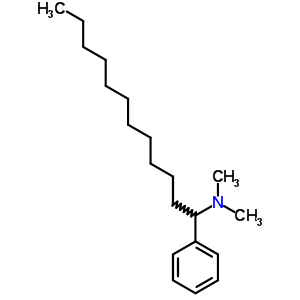 N,n-dimethyl-1-phenyl-dodecan-1-amine Structure,18686-19-6Structure