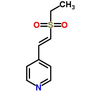 4-[(E)-2-乙基磺?；蚁吡啶結(jié)構(gòu)式_18723-91-6結(jié)構(gòu)式