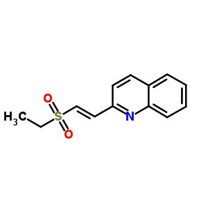 2-[(E)-2-ethylsulfonylethenyl]quinoline Structure,18723-92-7Structure