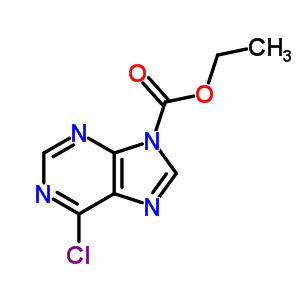 6-氯嘌呤-9-羧酸乙酯結構式_18753-73-6結構式