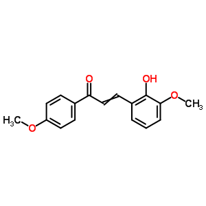 3-(2-Hydroxy-3-methoxy-phenyl)-1-(4-methoxyphenyl)prop-2-en-1-one Structure,18778-37-5Structure