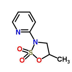 2-((S)-5-甲基-2,2-二氧代-2lambda*6*-[1,2,3]噁噻唑啉-3-基)-吡啶結(jié)構(gòu)式_187795-95-5結(jié)構(gòu)式