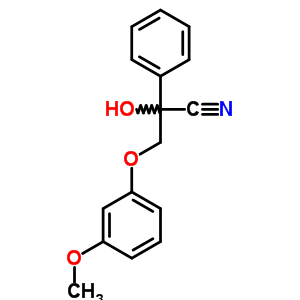 Benzeneacetonitrile, a-hydroxy-a-[(3-methoxyphenoxy)methyl]- Structure,18787-04-7Structure