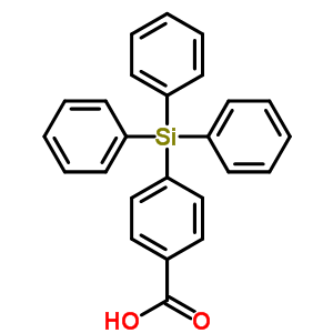 Benzoicacid, 4-(triphenylsilyl)- Structure,18821-83-5Structure