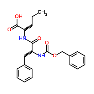 (9CI)-N-[N-[(苯基甲氧基)羰基]-L-苯基丙氨?；鵠-L-正纈氨酸結(jié)構(gòu)式_18921-56-7結(jié)構(gòu)式