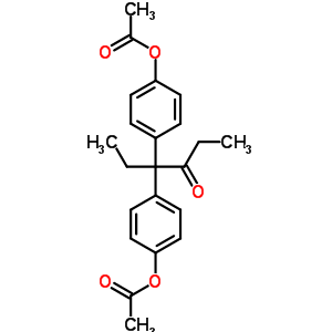 3-Hexanone,4,4-bis[4-(acetyloxy)phenyl]- Structure,18922-12-8Structure