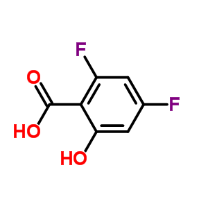 2,4-Difluoro-6-hydroxybenzoic acid Structure,189283-54-3Structure