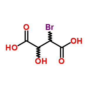 Butanedioic acid,2-bromo-3-hydroxy- Structure,19071-26-2Structure