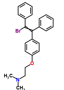 (E,z)-1-bromo-2-[4-[2-(dimethylamino)ethoxy]phenyl]-1,2-diphenylethene Structure,19076-79-0Structure