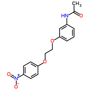 Acetamide,n-[3-[2-(4-nitrophenoxy)ethoxy]phenyl]- Structure,19157-65-4Structure