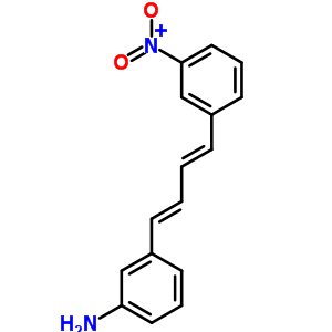 Benzenamine,3-[4-(3-nitrophenyl)-1,3-butadien-1-yl]-, hydrochloride (1:1) Structure,19157-72-3Structure