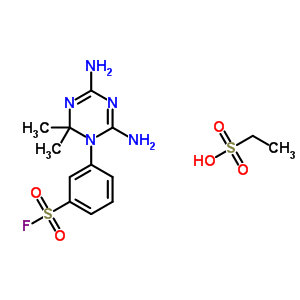 3-(4,6-Diamino-2,2-dimethyl-1,3,5-triazin-1-yl)benzenesulfonyl fluoride Structure,19159-36-5Structure