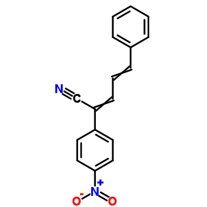 Benzeneacetonitrile,4-nitro-a-(3-phenyl-2-propen-1-ylidene)- Structure,19159-93-4Structure