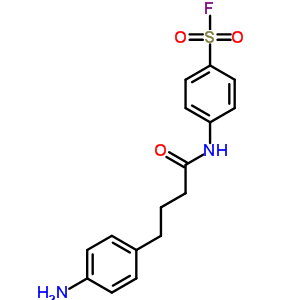 Benzenesulfonyl fluoride,4-[[4-(4-aminophenyl)-1-oxobutyl]amino]- Structure,19160-21-5Structure