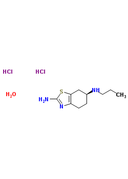 (S)-N6-Propyl-4,5,6,7-tetrahydrobenzo[d]thiazole-2,6-diamine dihydrochloride hydrate Structure,191712-81-9Structure