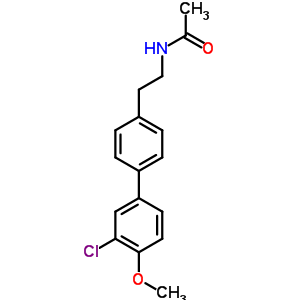 N-[2-[4-(3-chloro-4-methoxy-phenyl)phenyl]ethyl]acetamide Structure,19177-54-9Structure