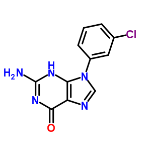 2-Amino-9-(3-chlorophenyl)-3h-purin-6-one Structure,19188-32-0Structure