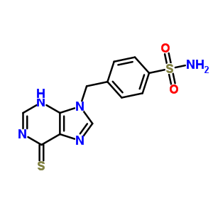 Benzenesulfonamide,4-[(1,6-dihydro-6-thioxo-9h-purin-9-yl)methyl]- Structure,19271-00-2Structure