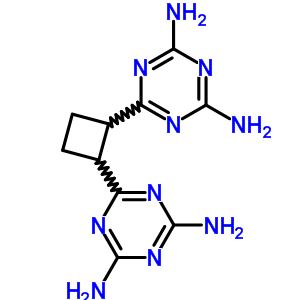 6-[2-(4,6-Diamino-1,3,5-triazin-2-yl)cyclobutyl]-1,3,5-triazine-2,4-diamine Structure,19438-85-8Structure