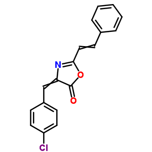 5(4H)-oxazolone,4-[(4-chlorophenyl)methylene]-2-(2-phenylethenyl)- Structure,19508-18-0Structure