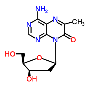 4-Amino-6-methyl-8-(2-deoxy-beta-d-ribofuranosyl)-7(8h)-pteridone Structure,195442-55-8Structure