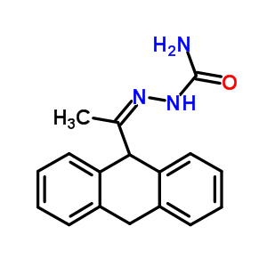 Hydrazinecarboxamide,2-[1-(9,10-dihydro-9-anthracenyl)ethylidene]- Structure,19575-90-7Structure