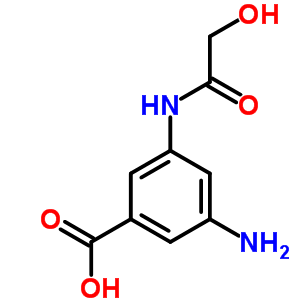 3-Amino-5-[(2-hydroxyacetyl)amino]benzoic acid Structure,19714-81-9Structure