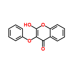 2H-1-benzopyran-2-one,4-hydroxy-3-phenoxy- Structure,19725-92-9Structure