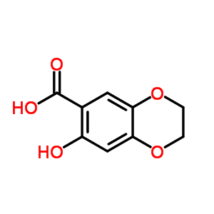 7-Hydroxy-1,4-benzodioxan-6-carboxylic acid Structure,197584-99-9Structure