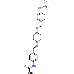 N-[4-[[4-[(4-acetamidophenyl)methylideneamino]piperazin-1-yl]iminomethyl]phenyl]acetamide Structure,19774-90-4Structure