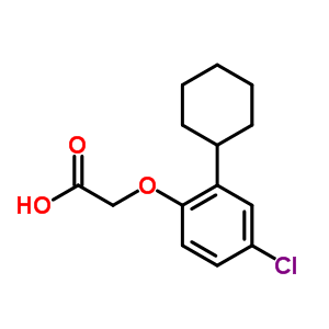 2-(4-Chloro-2-cyclohexyl-phenoxy)acetic acid Structure,19774-97-1Structure