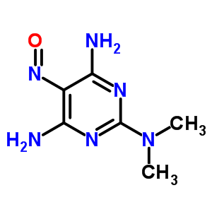 N2,n2-dimethyl-5-nitroso-pyrimidine-2,4,6-triamine Structure,19791-41-4Structure