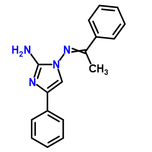 4-Phenyl-1-(1-phenylethylideneamino)imidazol-2-amine Structure,19933-44-9Structure