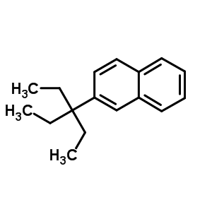 2-(3-乙基-3-戊基)萘結(jié)構(gòu)式_19990-03-5結(jié)構(gòu)式