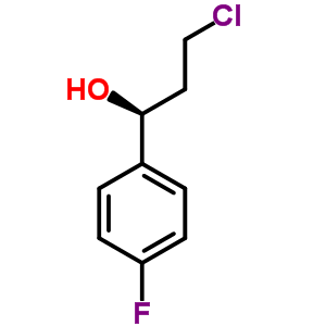 (S)-3-氯-1-(4-氟苯基)丙烷-1-醇結(jié)構(gòu)式_200004-40-6結(jié)構(gòu)式