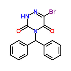 4-Benzhydryl-6-bromo-2h-1,2,4-triazine-3,5-dione Structure,20028-50-6Structure